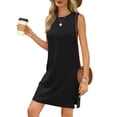 thumbnail image 2 of Vestido Sampeel 2025 negro de cuello redondo casual talla M, 2 of 6