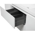 thumbnail image 3 of Resenkos Wall Cabinet, Wall Mount Cabinet,48" Floating Bathroom Vanity with Sink,Resin Top Basin and Soft Close Drawers, Glossy White, 3 of 15