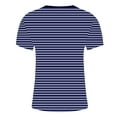 thumbnail image 4 of Awdenio Mens T-shirt Striped Casual Print Fashion Shirt Printed Short Sleeve Round-Neck Top for Stylish Casual Wear,Size M-4XL, 4 of 5