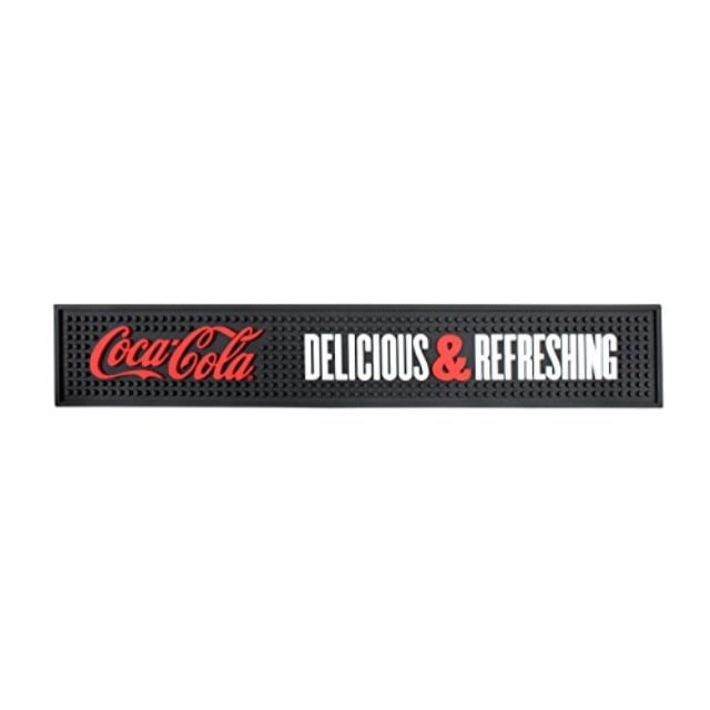 Tablecraft CC406 CocaCola bar Mat"delicious & Refreshing", 19 x 3.375
