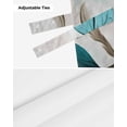 thumbnail image 7 of Tie Up Valance Curtain for Kitchen,Vintage Teal Blue Flower Butterfly Leaves Rod Pocket Short Curtains Adjustable Tie-Up Shade Valances,Watercolor Plant Window Treatment for Bathroom Bedroom, 7 of 7
