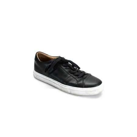 

Pre-owned|Greats Brooklyn Mens Low Top Leather Sneakers Dark Navy Blue Size 9.5