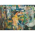thumbnail image 2 of Jakob Weidemann 14x11 Black Ornate Wood Framed Double Matted Museum Art Print Titled: Tempes Cool Valley (1945-46), 2 of 5