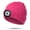 Rose, variant on Morttic Children Headlight Cap 4 LED Night Lighting Beanie Hat with Light USB Rechargeable Hat High Brightness Ultra Soft Clothing (Rose)