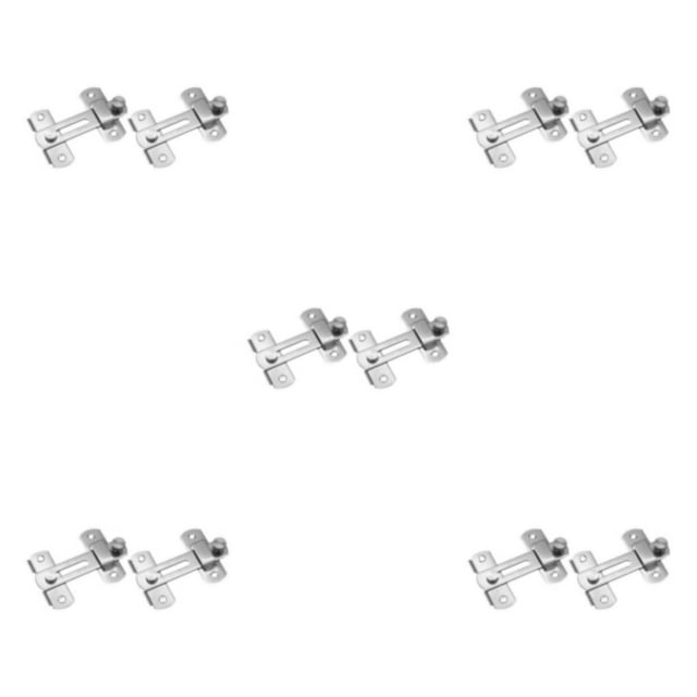 ZheElen Acier Inoxydable pour Porte Fermeture de Charnière Robuste et Durable et Positionnement Multi-Espace Anti-Vol pour Fenêtre Très Petite 5ensemble