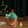 thumbnail image 5 of Iron Candy Jar with Lid, Christmas Large Container Covered Candy Bowl, Candy Dish for Home Kitchen Office Desk Christmas Gift (B), 5 of 6
