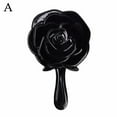 thumbnail image 4 of Miroir Portatif Floral 8,5x13cm Compact pour Sac à Main Voyage Retouches Rose Blanc Noir, 4 of 7