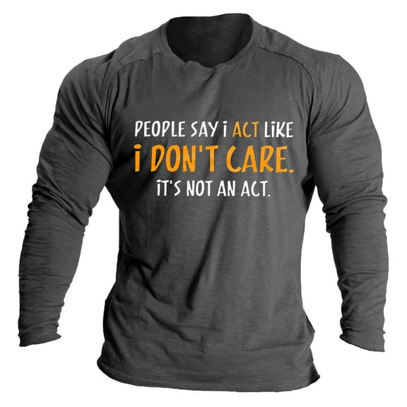 YUHAOTIN Men's T-Shirts Graphic Patriotic Mens Casual Soft and Comfortable Small Printed Cotton T Shirt with Rund Neck and Long Sleeves Plain Black Tshirt Men Big and Tall Funny Tshirt