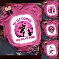 thumbnail image 4 of Mujeres Casual manga corta Halloween mama conciencia impresión O-cuello suelta camiseta blusa Tops Fridja  gope4065, 4 of 4