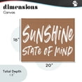 thumbnail image 4 of Stupell Industries Coastal Summery Sunshine State Of Mind Canvas Art, 20 x 16, by Lettered and Lined, 4 of 8