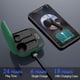 thumbnail image 4 of Auriculares inalámbricos, TWS Bluetooth 5.0 con estuche de carga, control táctil, auriculares deportivos impermeables con micrófono estéreo Bluetooth, carga tipo C, reproducción 24 horas (verde), 4 of 5