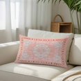 thumbnail image 3 of Pink Boho Body Pillow Cover, Pillowcase Protectors with Zipper, Breathable Decorative Throw Pillow Case Cover, Vintage Abstract Tribal Decorative Oriental Pillow Shams for Couch Sofa 24x36Inch, 3 of 8