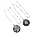 thumbnail image 3 of 2pcs Ceiling Fan Pull Chain Hanging Light Pull Chain Metal Pull Chain Extension, 3 of 8