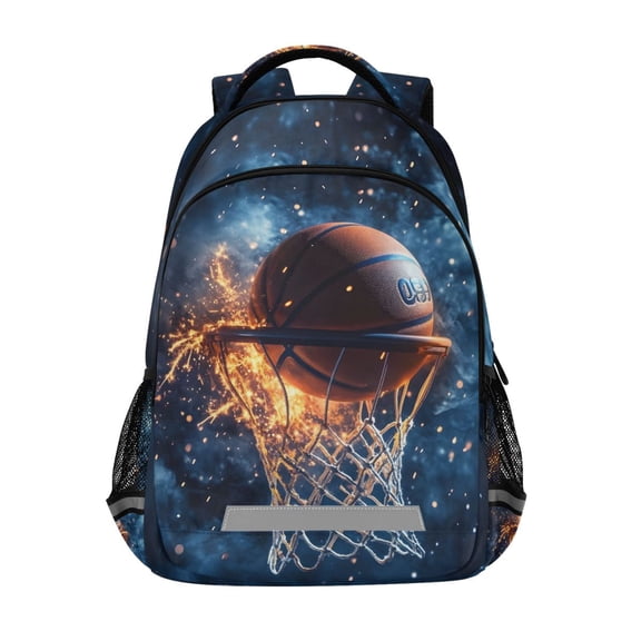 ALAZA Basketball Sparks Kids Backpack Elementary School Bag Children Bookbag Travel Rucksack