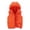 Orange, variant on Boys Girls Puffer Down Vest Size 3-15T Kids Hooded Zip Sleeveless Jacket Winter Coat(Orange,3-4 Years)
