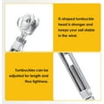 thumbnail image 4 of Upgraded Sun Shade Sail Hardware Kit with M8 Adjustable Turnbuckle&Threaded Eyebolts,Heavy Duty 304 Stainless Steel Hardware for Triangle Rectangle Shade Sails Outdoor Installation,14Pcs B, 4 of 5