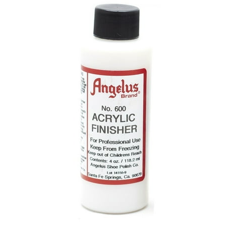 UPC: 0086366600047 | 48AS Angelus Leather Articles Shiny Glossy Acrylic Finisher 4 Oz Acrylic Finisher