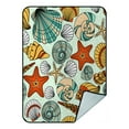 thumbnail image 1 of ABPHQTO Manta de forro polar elegante con conchas marinas Manta de forro polar 145x200 cm, 1 of 1