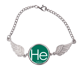 thumbnail image 1 of Quimica elementos periodo cuadro raro gas helio que Pulsera pulsera pulsera alas de ángel pulsera, 1 of 3