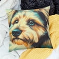 thumbnail image 2 of Autua Cute Pet Schnauzer Dog Pattern Linen Throw Pillow Covers Car Sofa Cushion Cover Pillowcases Home Decor 22x22in, 2 of 5