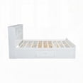 thumbnail image 6 of King Size Wood Platform Bed with 6 Storage Compartments & 2 Drawers, USB & Charging Station, White, 6 of 16
