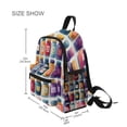 thumbnail image 3 of FORMRS School Backpack with Front Zippered Pocket 12" Student Travel Daypack, Blue Jam Jars, 3 of 6
