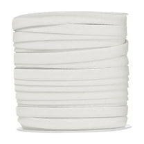 Uxcell Double Fold Bias Tape for Sewing, Quilt Binding Cotton Bias Tape Double Fold Fit for Hemming White