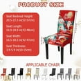 thumbnail image 3 of Set of 4 Christmas Chair Covers for Dining Chairs Merry Christmas Stretch Kitchen Parsons Chair Slipcovers Washable Santa Snowman Printed Chair Seat Cover for Xmas Holiday Party Home Decor, 3 of 7