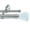 Satin Nickel, variant on MERIVILLE 1-Inch Diameter Double Window Treatment Curtain Rod, Lia Crystal Finial, 48-inch to 84-inch Adjustable, Weathered White Finish