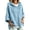 Light Blue, variant on GaThRRgYP Waterproof Windbreaker Jacket Women Women'S Fall/Winter Solid-Color Hooded Mid-Length Sleeve Sports Sweatshirt