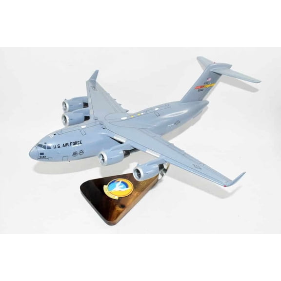 729th Airlift Squadron (March) C-17 Model, 1/116th Scale, Mahogany, Cargo