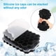 thumbnail image 3 of Black Ice Cube Molds 37 Hexagonal for Freezer Ice Cube Tray with Lid, 2Pcs Silicone Ice Cube Moulds, Small Ice Cube Trays, Each Makes Ice Cubes Silico, 3 of 5