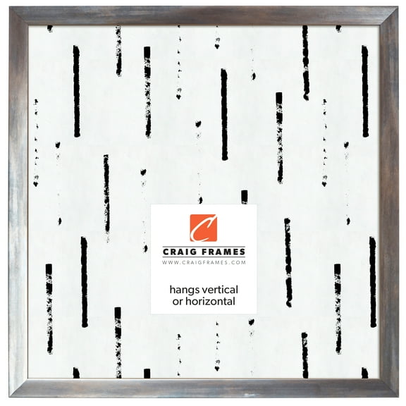 Craig Frames Alloy, 12x12 inch Picture Frame, Gunmetal