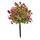 thumbnail image 2 of Artificial Flower Garden Estaca Faux Greenery Arbustos de 24 "Planta artificial para al aire libre Decoración del hogar fuera del hogar, 2 of 8