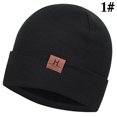 thumbnail image 2 of Beanie Hat Warm Unisex Solid Color Knit Cuffed Beanie Hat Watch Cap for Winter, 2 of 10