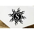 thumbnail image 2 of Custom Stationary Personalized Monogram Rubber Stamp Sun Design Desk Accessory Logo Gift, 2 of 2