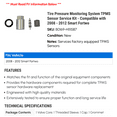 thumbnail image 2 of Tire Pressure Monitoring System TPMS Sensor Service Kit - Compatible with 2008 - 2012 Smart Fortwo 2009 2010 2011, 2 of 2