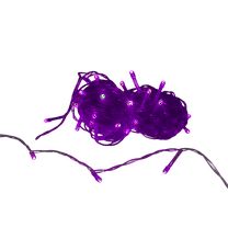 Elegani 100 LED String Purple Lights with Clear Wire – 33ft Plug-In Indoor Outdoor Fairy Lights with 8 Modes