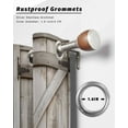 thumbnail image 6 of nqOlkjepod Outdoor Curtains for Patio Waterproof, Retro Brown Door Outdoor Privacy Panels Grommet, Pastoral Vintage Wooden Door Blackout Outside Curtains for Porch/Cabana/Pergola 54"x108", 2 Panels, 6 of 8