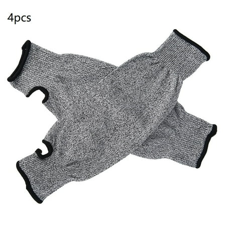 

HOTBEST 4Pcs Safety Cut Resistant Protective Proof Arm Sleeve Wrist Guard Glove