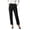 Black, variant on Women's High Waisted Dress Pants Soft Stretchy Straight Leg Ankle Pants Business Casual Work office Trousers with Pockets Elegant Classic White