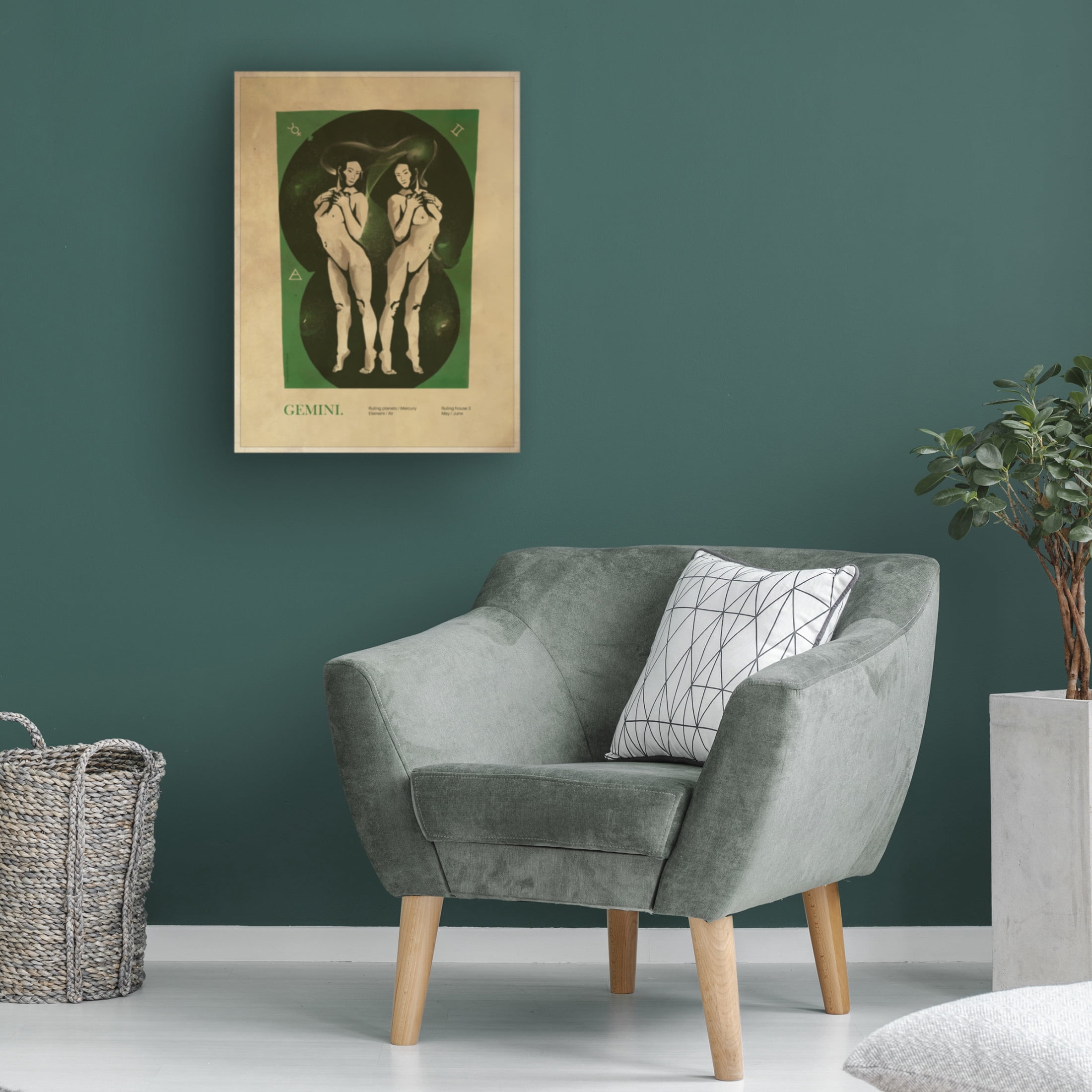 Trademark Fine Art Dionisis Gemos Gemini print Canvas Wall Art