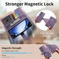 thumbnail image 5 of Dteck Case for Samsung Galaxy Z Fold 7,Detachable Magnetic Wallet RFID Blocking 2 in 1 Retro PU Leather Zipper Purse Cover Flip Folio Case with Card Holder for Galaxy Z Fold 7 5G,Purple, 5 of 9