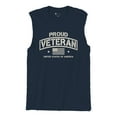 thumbnail image 5 of Proud Veteran Muscle Shirt Veteran's Day Military Honor US Flag Army Air Force RED Friday American Patriot Men's, 5 of 7
