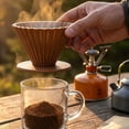 thumbnail image 3 of Pour Over Coffee Dripper, Portable Food Grade Silicone Coffee Filter Funnel, Collapsible Camping Travel Drip Coffee Brewer with Internal Ribs, 3 of 8
