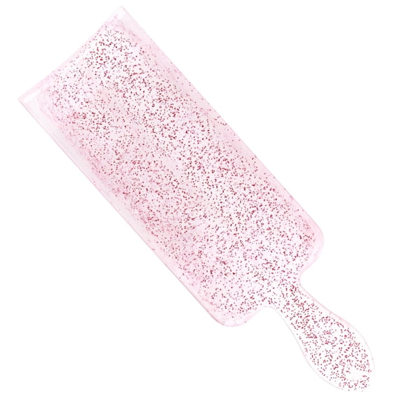 Pink Glitter Highlighting Board for Hair Dyeing, Balayage, and Root Smudging, Professional Hair Salon Tinting Bleach Highlighting Paddle, 13.5 x 4.1 x 0.3 in / 34.3 x 10.3 x 0.8 cm