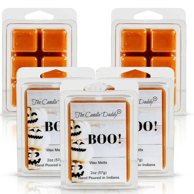 5 Pack - Boo! - Pumpkin Spice Scented Wax Melt Cubes - 2 Oz x 5