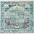 thumbnail image 2 of SAFAVIEH Crystal Jonette Oriental Area Rug, Teal/Purple, 5' x 5' Square, 2 of 8