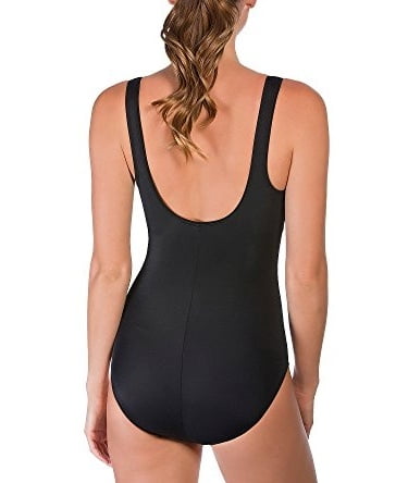 reebok zip front swimsuit