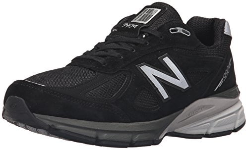 New Balance M990BK4-2E: Men's M990BK4 Black/Silver Running Sneakers WIDE (8  2E US Men, Black/Silver)